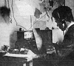 The first Czech radio amateur, Pravoslav Motycka, 1923 (OK1AB). Source http://www.crk.cz/ENG/SPOLKYE.