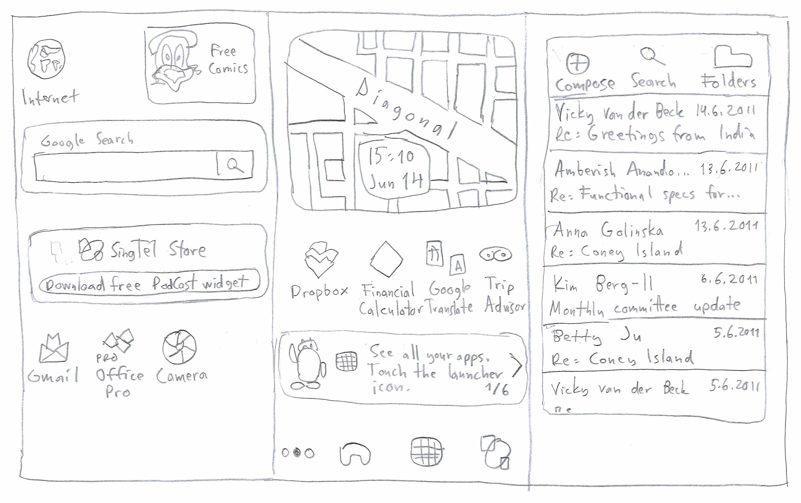 Paper Prototyping, sketch 2/2