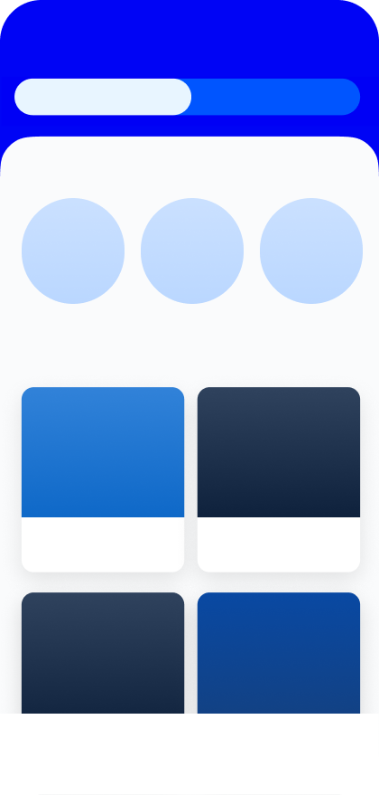 App home page screenshot