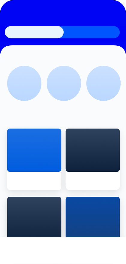 App home page screenshot